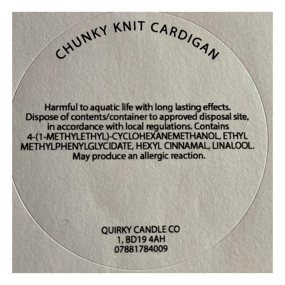 Knitted Design Snap Bar - Chunky Knit Cardigan