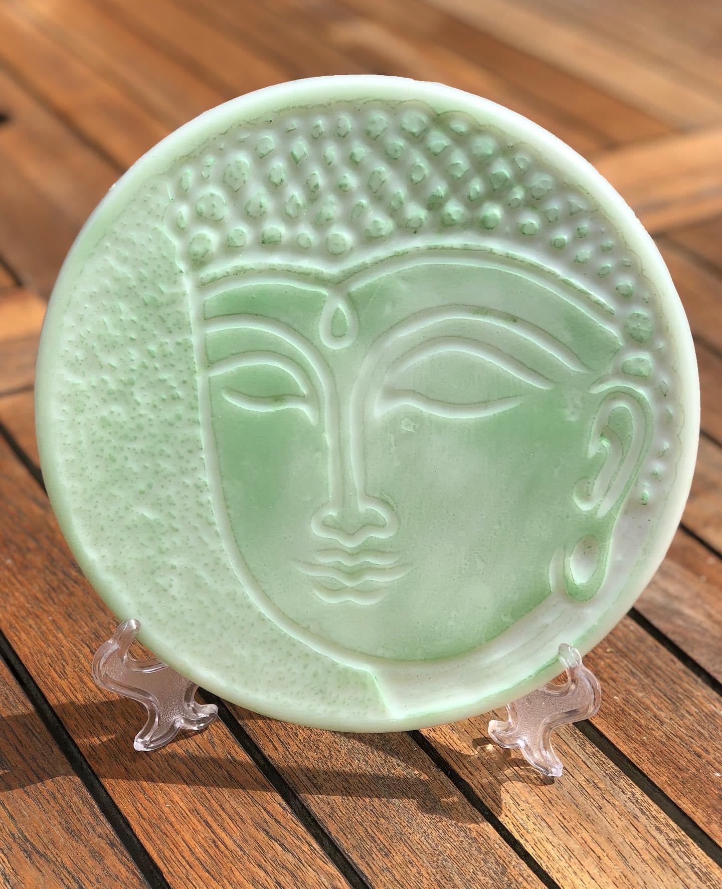 XL Buddha Head wax melt - Sage & Sea Salt
