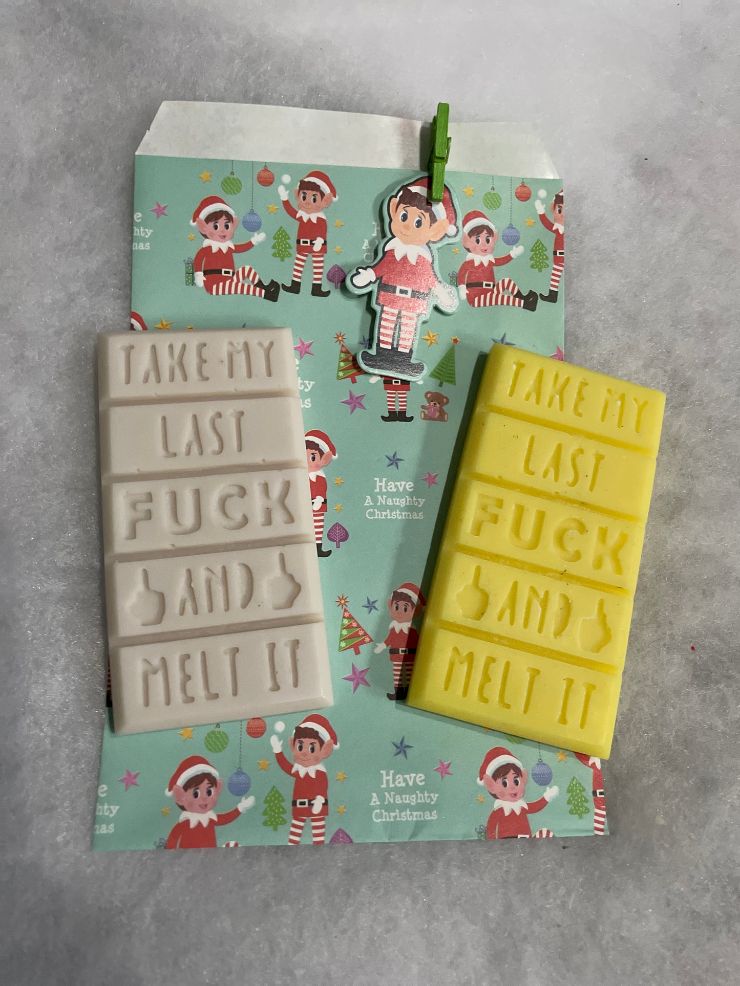 Naughty Elf Gift Bag - Design one