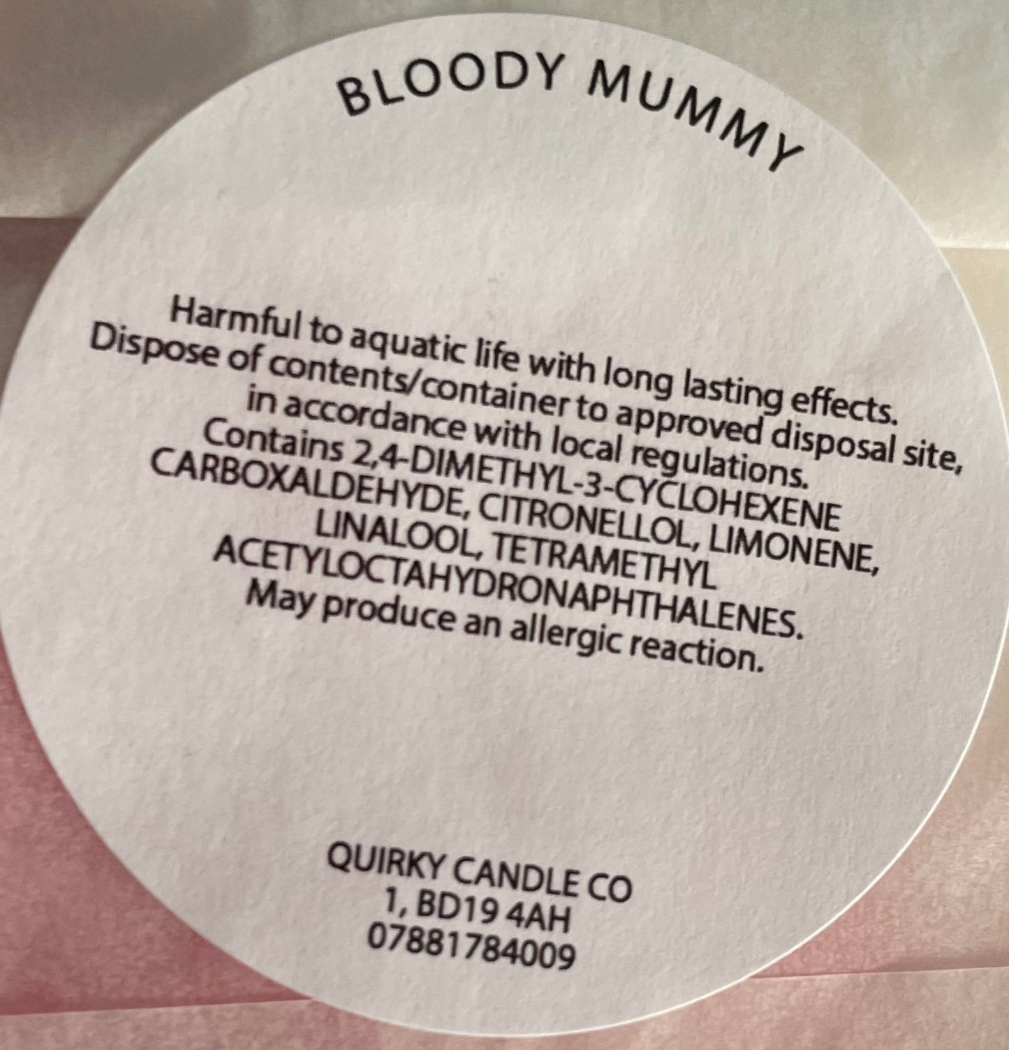 GOOD MUMS SAY BAD WORDS wax melt shape - Bloody Mummy