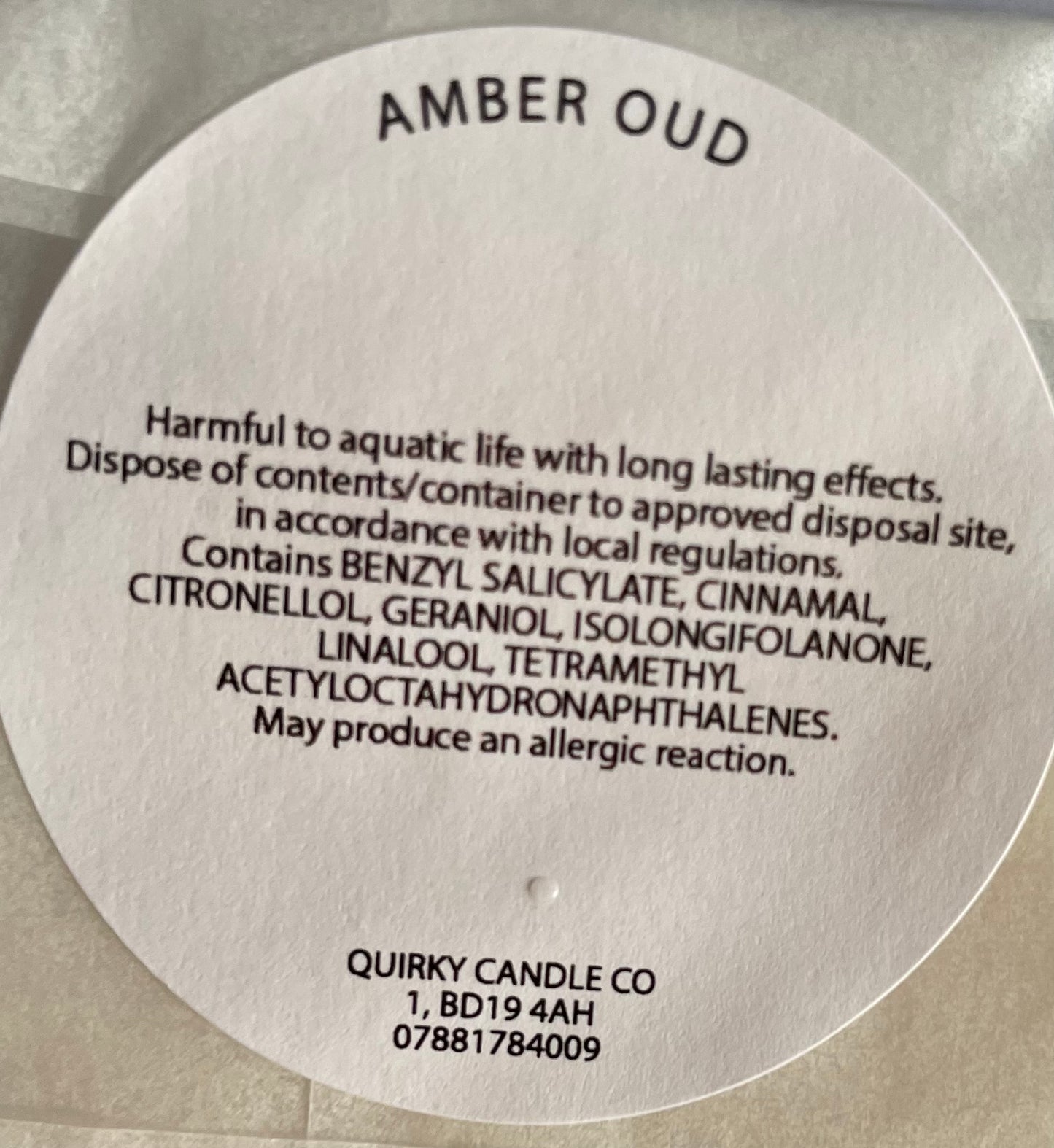 GOOD MUMS SAY BAD WORDS wax melt shape - Amber Oud