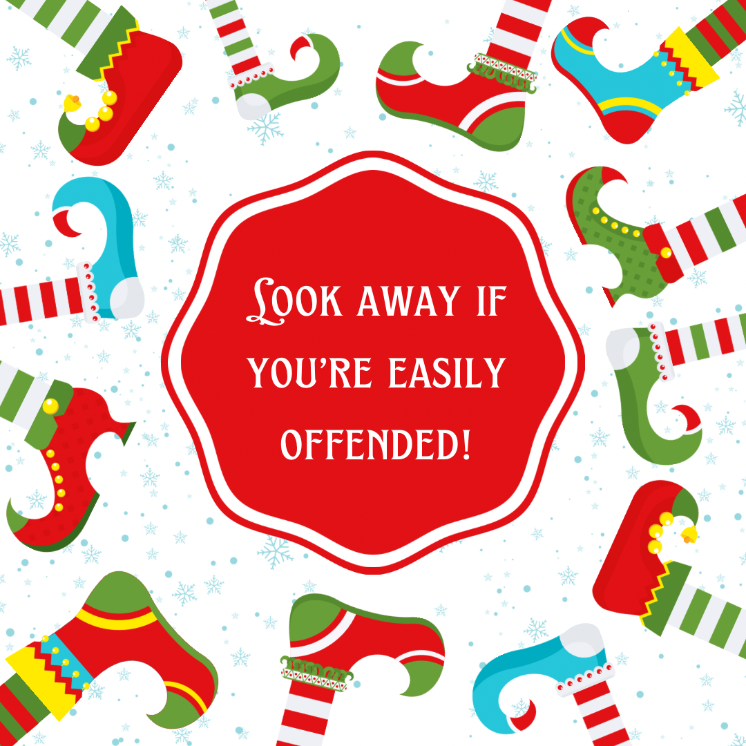 Naughty Elf Gift Bag - Design one